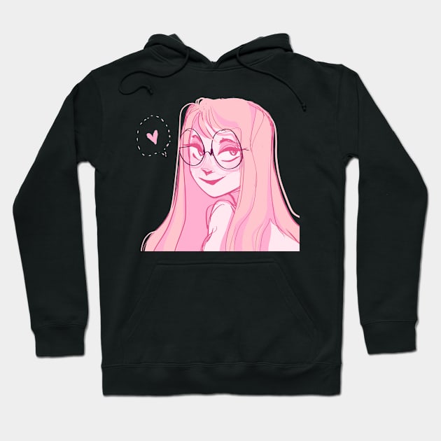 Cute Girl Hoodie by AnyelyRodriguez